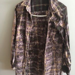 Art class Large acid wash flannel